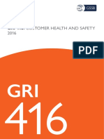GRI 416 Customer Health and Safety (2016)