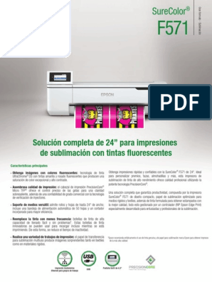 SCF571LA, Impresora de Sublimación SureColor® F571, Gran Formato, Impresoras, Para el trabajo