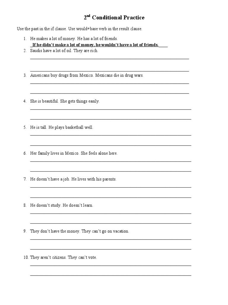 2nd Conditional Practice | PDF
