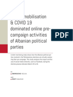 Voters Mobilisation COVID 19 Dominated Online Pre Campaign Activities