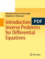 SpringerLink - Bücher - Alemdar Hasanov Hasanoğlu, Vladimir G. Romanov - Introduction To Inverse Problems For Differential Equations (2017, Springer)