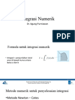 Integrasi Numerik: Dr. Agung Purniawan