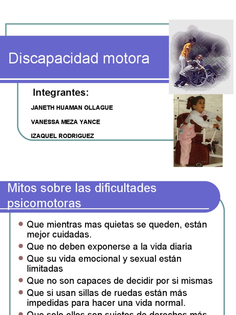 Discapacidad Motora | PDF | Invalidez | Lesión