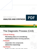 Analysis and Synthesis: Guide in The Diagnos/c Process