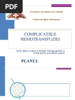 Complicațiile hemotransfuziei