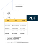 Test A. Write The Participle Form of The Following Verbs.: Anibal Fernandez de Soto, Ied English Recuperation GRADE 10th