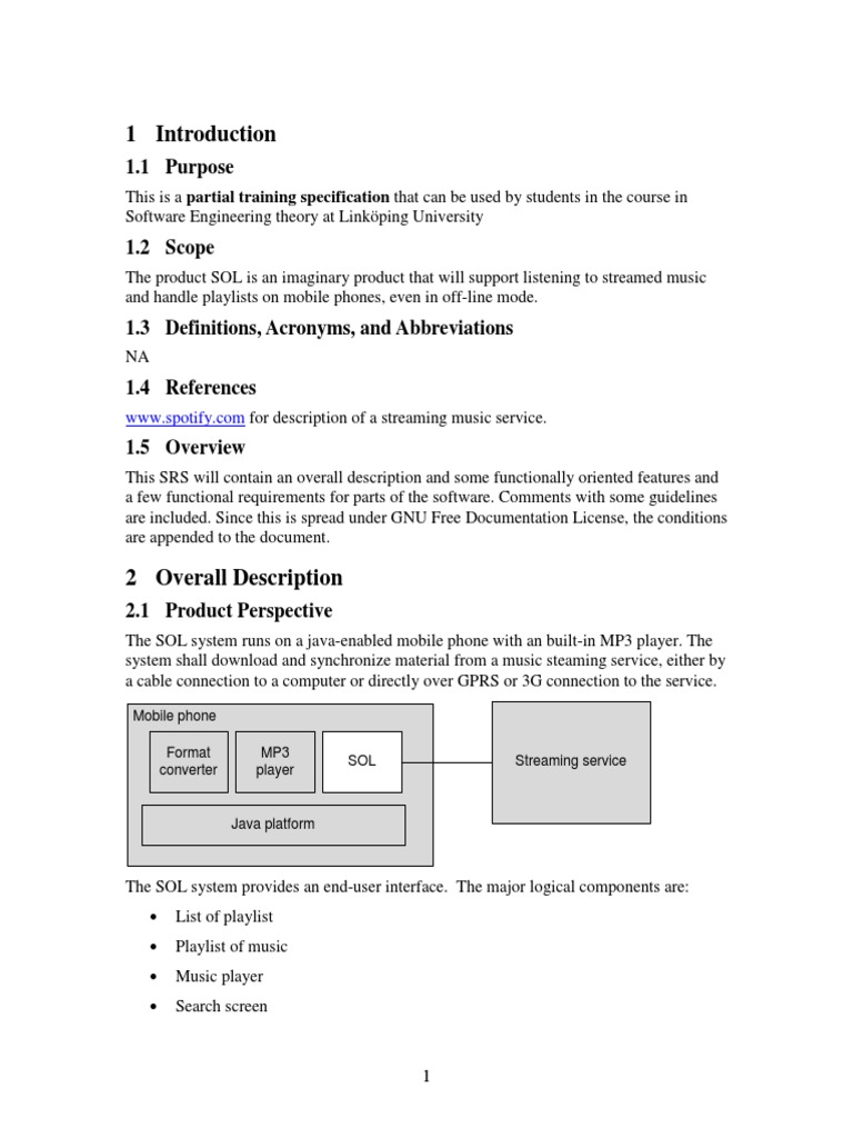 1.1 Purpose Mobile Phone MP3 Player Format Converter PDF Input