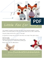 Little Fox (Or Wolf) : Patrones Amigurumis Mex
