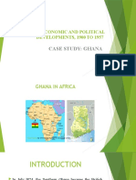 Social, Economic and Political DEVELOPMENTS, 1900 TO 1957: Case Study: Ghana