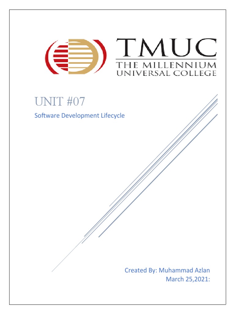 UNIT #07: Software Development Lifecycle | PDF | Software Development ...