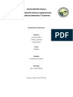 Parámetros Productivos en Porcinos, Aves, Bovinos