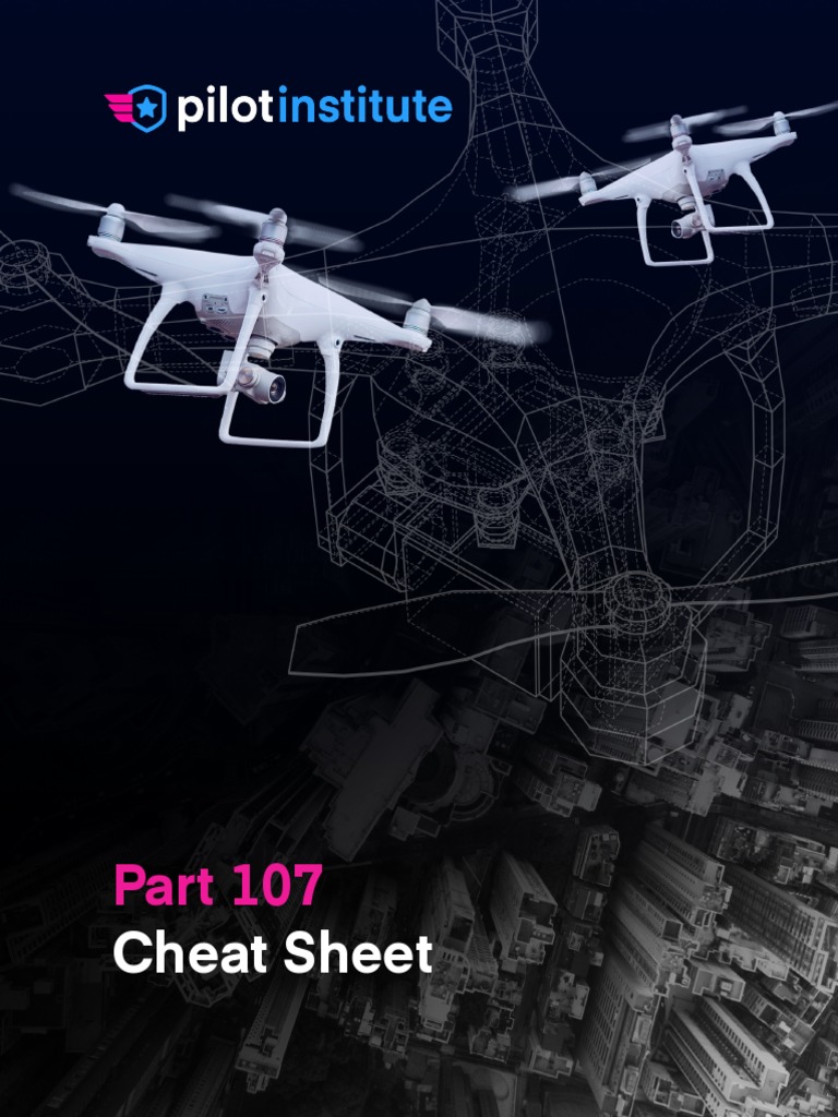 Part 107 Drone Regulations Cheat Sheet | PDF | Fog | Cloud