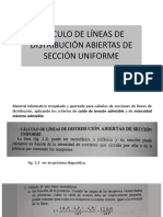 7-CÁLCULO DE LÍNEAS DE DISTRIBUCIÓN ABIERTAS DE SECCIÓN UNIFORME