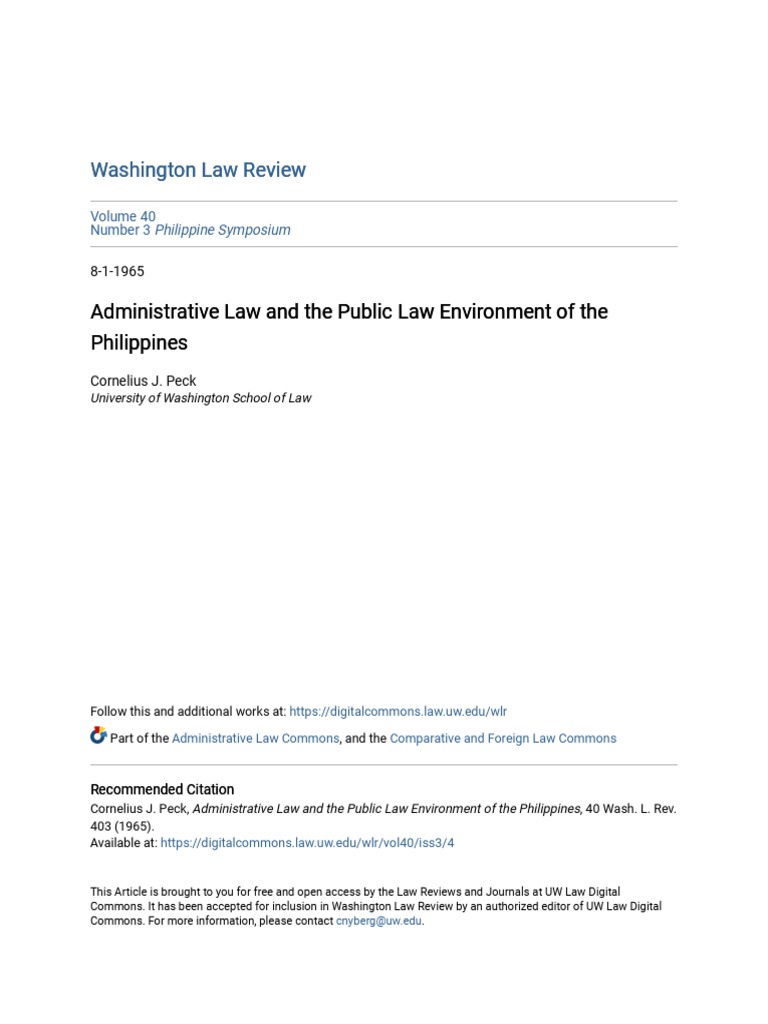 Washington Law Review Washington Law Review PDF Naturalization