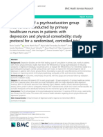Effectiveness of A Psychoeducation Group Intervention Conducted by Primary Healthcare Nurses in Patients With Depression and Physical Comorbidity: Study Protocol For A Randomized, Controlled Trial