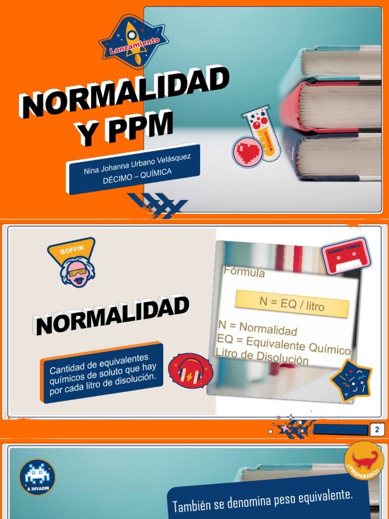 Normalidad Química y Fórmulas | PDF | Cocina, comidas y vino | Ciencia ...