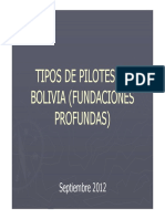 Tipos de Pilotes en Bolivia