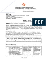 Formato Informe Mensual de Ejecución Contractual Mes de Marzo 21