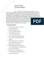 Read The Passage and Answer The Questions My Family: Leidy Daniela Mellizo Montoya Ficha 1836261