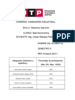 Macroeconomía: Ejercicios resueltos de PBI, IPC e inflación