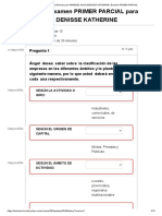 Historial de Exámenes para PAREDES AVILA DENISSE KATHERINE - Examen PRIMER PARCIAL