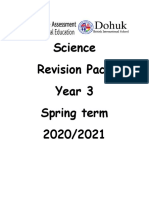 Year 3 Science Revision Pack Spring Term