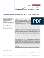 2018 - Multidisciplinary Perspectives Application of The Consolidated Framework For Implementation Research To Evaluate A Health Coaching Initiative