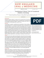 A Pragmatic, Randomized Clinical Trial of Gestational Diabetes Screening
