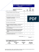 Questionário PHQ-9 sobre saúde mental