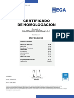 Certificado Lev. Industrias SAC - ROMERO