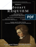 Mozart Requiem: Free and Open To The Public