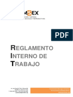 Reglamento Interno de Trabajo