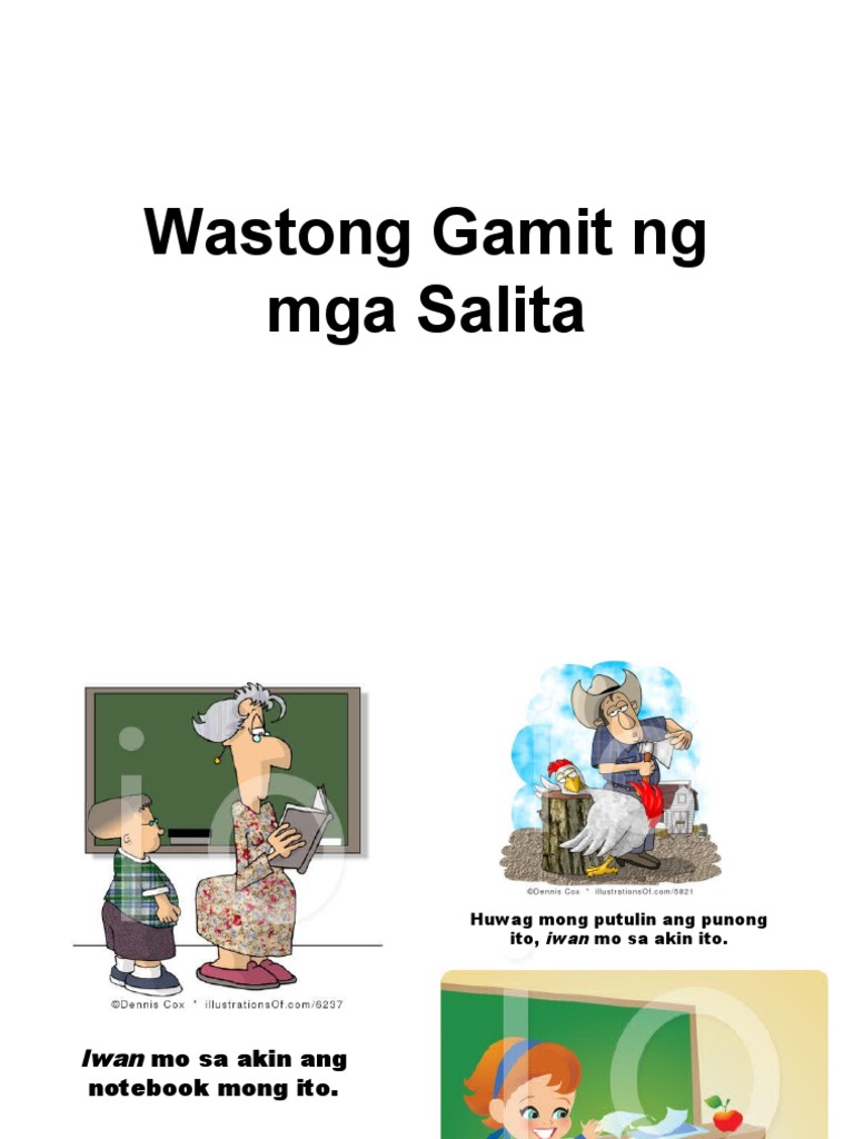 Wastong Gamit NG Mga Salita | PDF