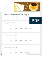 Teachers' Evaluation of The Project