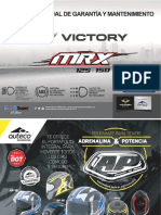 Manual de Garantia y Mantenimiento Victory MRX 125 150 Julio 01