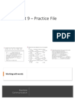 Unit 9 - Practice File 