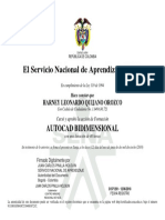 El Servicio Nacional de Aprendizaje SENA: Autocad Bidimensional