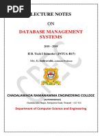 DBMS Lecture Notes