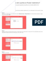 MERCUSYS - ¿Cómo Abrir Puertos en Router Inalámbrico - Base de Conocimiento