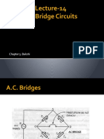 Lecture-14 AC Bridge Circuits: Chapter 3: Bakshi