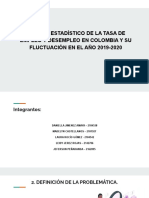 Estudio Estadístico de La Tasa de Empleo y Desempleo en Colombia y Su Fluctuación en El Año 2019-2020
