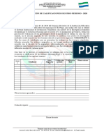 Acta Modificación de Calificaciones - Superación - 2020