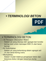 Terminologi Beton