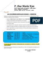 Rol de Examenes 2021 Marzo