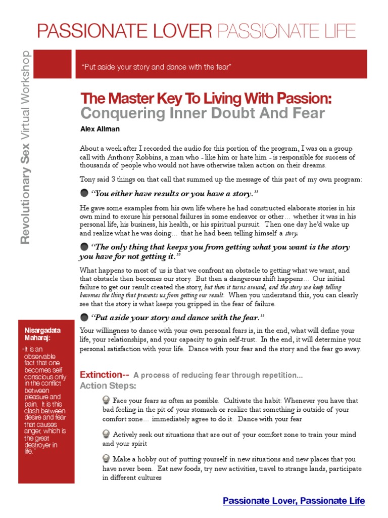 Conquering Fear with Alex Allman PDF Reason Anger