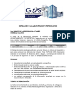 Cotizacion Levantamiento Topografico Banco de La Republica - Ipiales