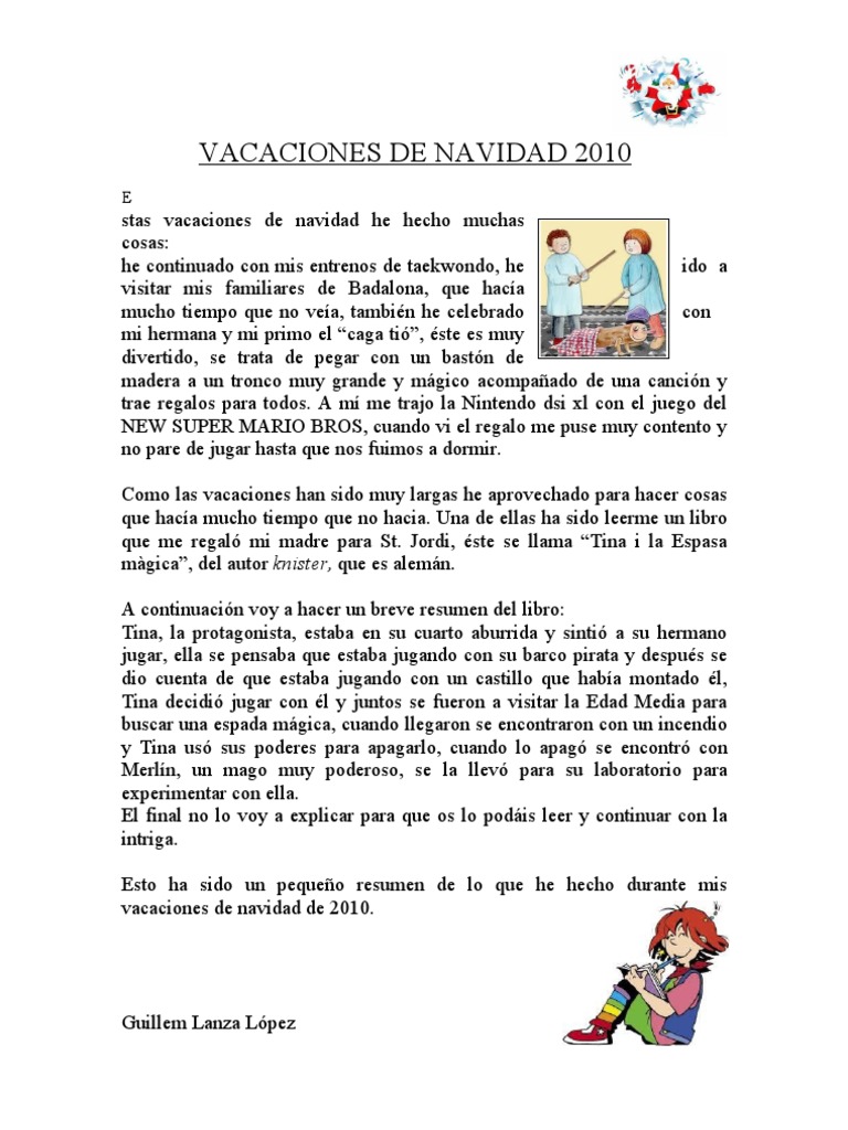 Vacaciones de Navidad PDF
