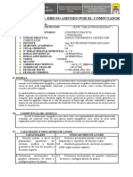 Sílabo de La U.D. Dibujo Asistido Por El Computador Ing Oliver Chura I - 2021