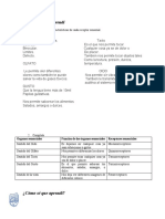 Tarea ORGANOS Y RECEPTORES SENSORIALES