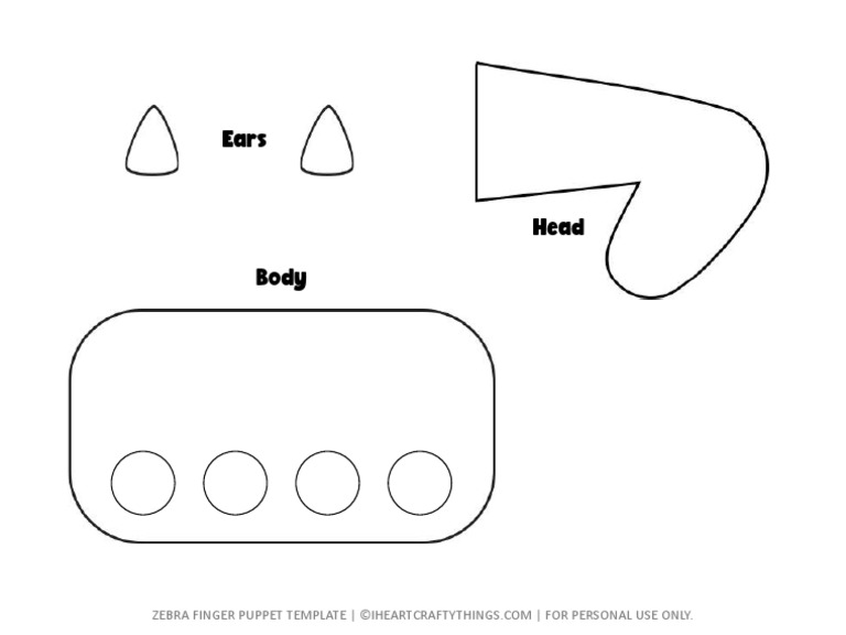 Zebra Finger Puppets Template FINAL PDF